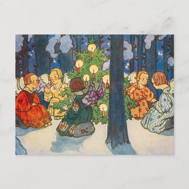 Christmas in the forest - Zdenek Guth  Postcard (Front)