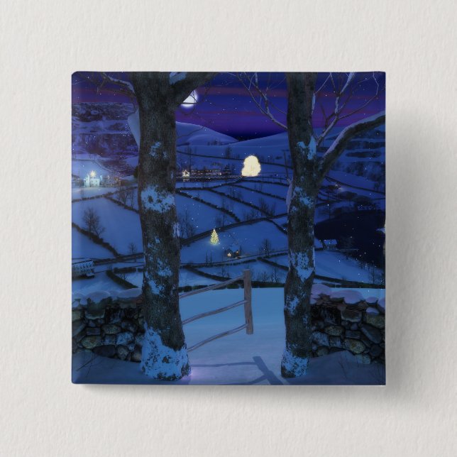 Christmas in the Glen Button (Front)