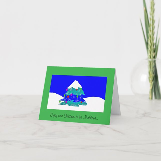Christmas in the Northland Note Card (Front)