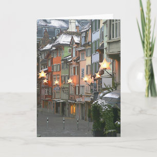 Christmas In The Old Town Holiday Card