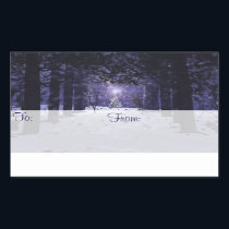 Christmas in the Pines Gift Tag Stickers