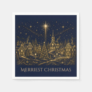 Christmas in the Stars Christmas Village Napkins
