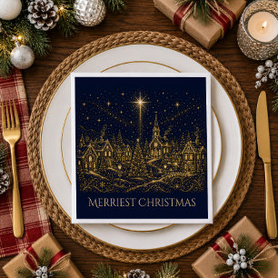 Christmas in the Stars Christmas Village Napkins