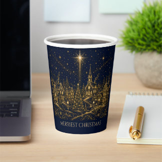 Christmas in the Stars | Christmas Village Paper Cups