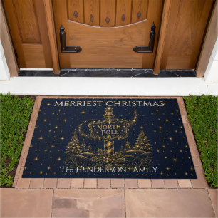 Christmas in the Stars North Pole Doormat