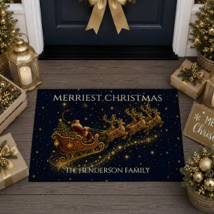 Christmas in the Stars Santa's Sleigh Doormat