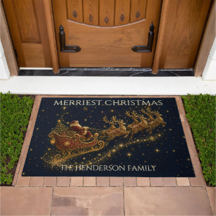 Christmas in the Stars Santa's Sleigh Doormat