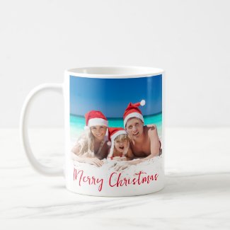 Christmas In The Sun Family Photo White
