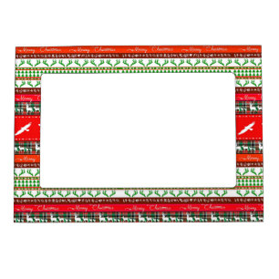 Christmas in the woods magnetic frame