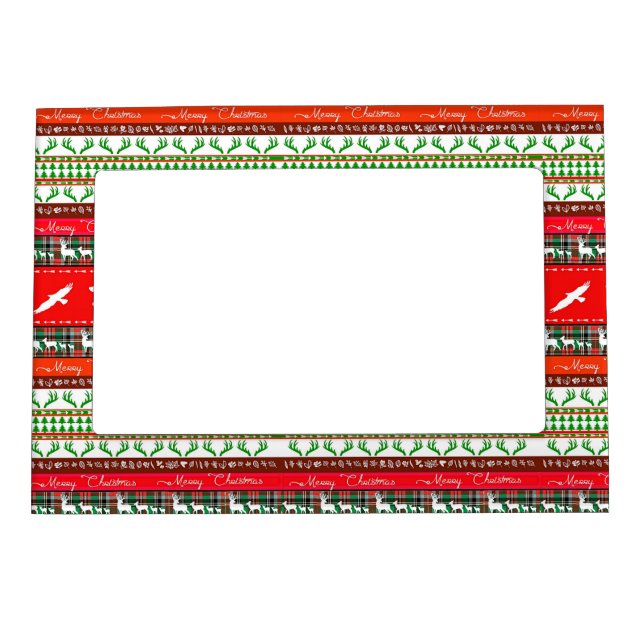 Christmas in the woods magnetic frame (Front)