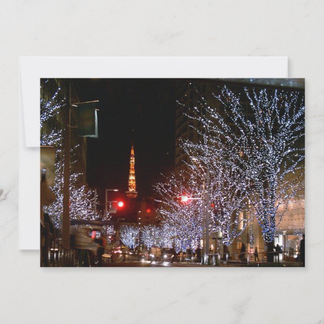Christmas in Tokyo, Japan Holiday Card (Front)