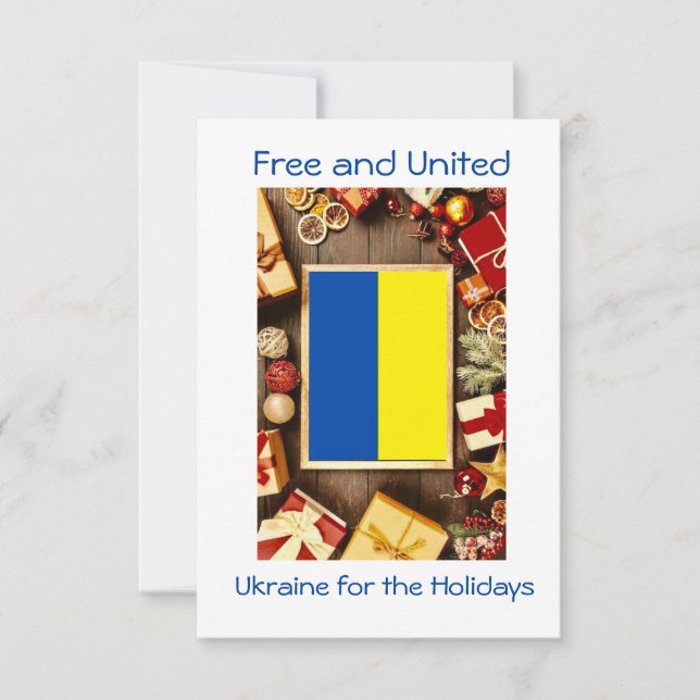 Christmas in Ukraine, Christmas card (Front)