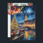 "Christmas In Venice" Greeting Card<br><div class="desc">Unwrap the romance! Christmas cards capturing love, magic and memories. Amidst the age-old canals of Venice, a serenade of love unfolds. Feel the joy as you and your someone float on a gondola under a fairyland of lights that dance off the water like shimmering stars. That is the essence of...</div>