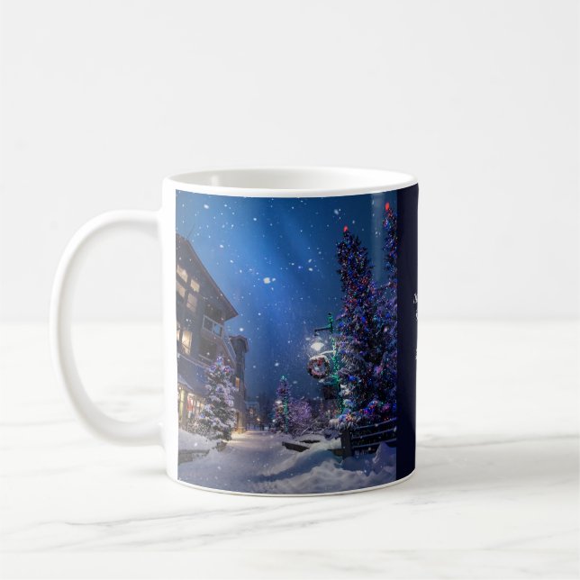 Christmas in Whistler Village, Canada Mug (Left)