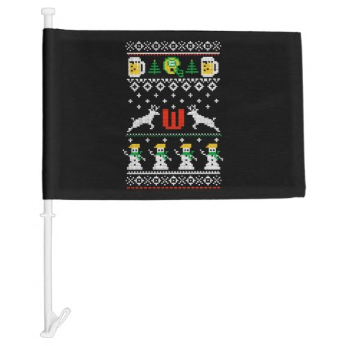 christmas in wisconsin t shirts car flag