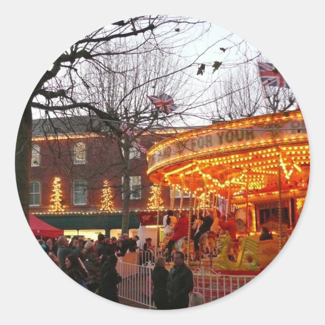 Christmas in York Classic Round Sticker (Front)