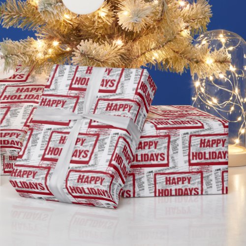 Christmas Income Tax Forms Wrapping Paper