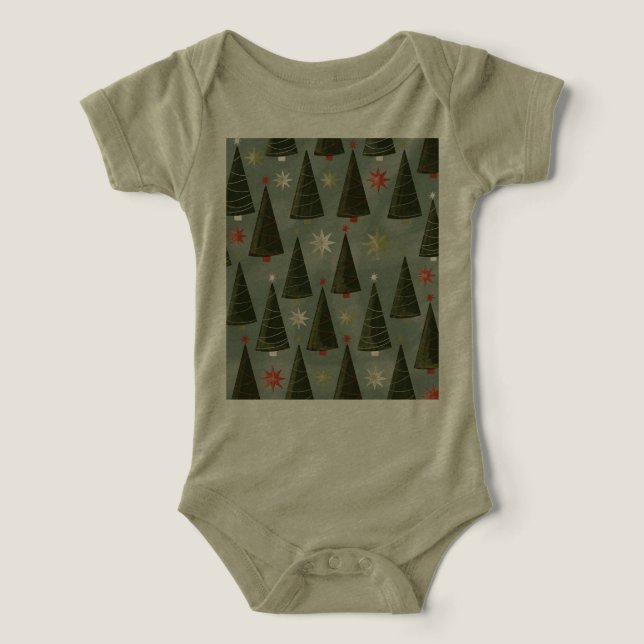Christmas Infant Tri-blend One Piece T-shirt Infant T-shirt (Design Front)