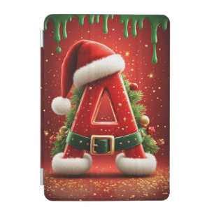 Christmas Initial A For Holiday Gifts iPad Mini Cover