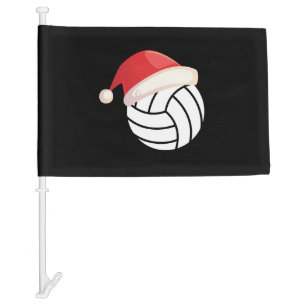 Christmas Inspired Design for Volleyball Lovers Car Flag