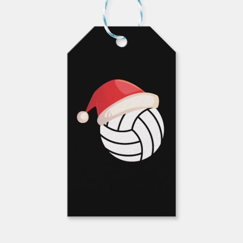 Christmas Inspired Design for Volleyball Lovers Gift Tags