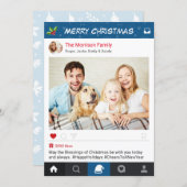 Christmas Instagram Frame Holiday Greetings Photo (Front/Back)