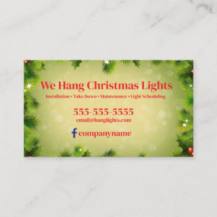 Christmas Installation Business card