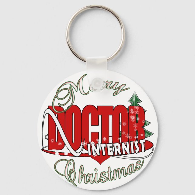 CHRISTMAS INTERNIST KEYCHAIN (Front)