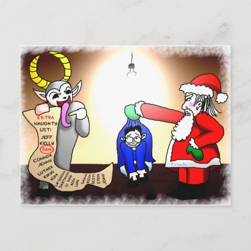 Christmas Interrogation Holiday Postcard