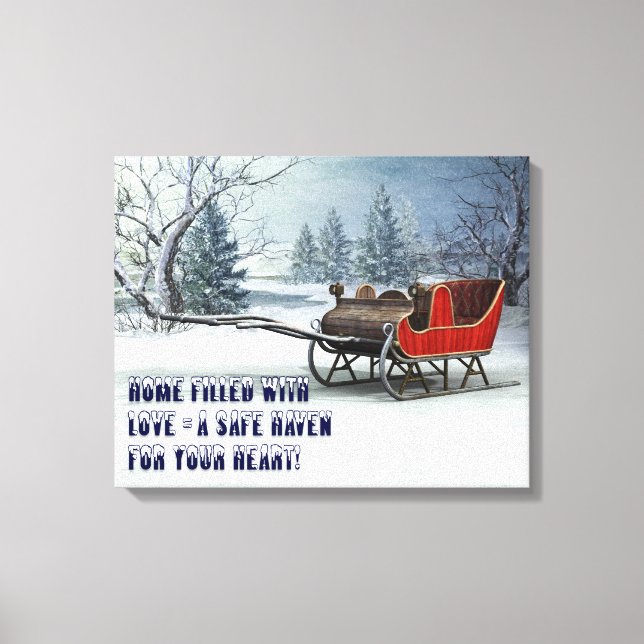 CHRISTMAS INVITATION  CANVAS PRINT (Front)