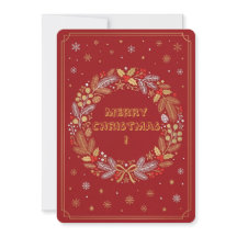 Christmas Invitation Card  Holiday Party