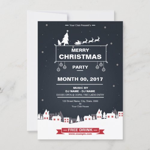 Christmas Invitation Flyer