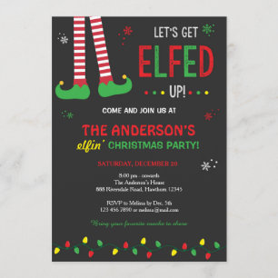 Christmas Invitation / Let's Get Elfed Up