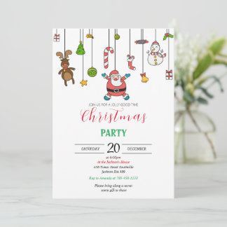 Christmas Invitation Printable Modern