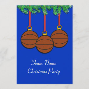 Christmas Invitations for Fastpitch Softball