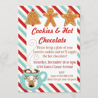 Christmas Invite - Hot Chocolate and Cookies