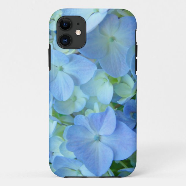Christmas iPhone 5 phone cases Blue Hydrangeas (Back)