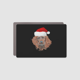 Christmas Irish Setter Classic T-Shirt Car Magnet
