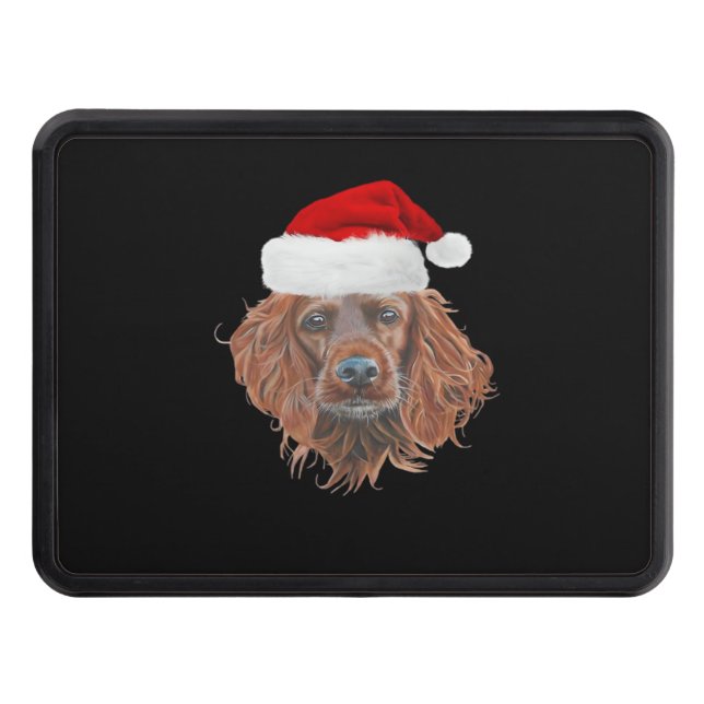 Christmas Irish Setter Classic T-Shirt Hitch Cover (Front)