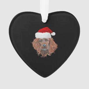 Christmas Irish Setter Classic T-Shirt Ornament