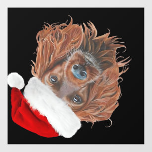 Christmas Irish Setter Classic T-Shirt Wall Decal