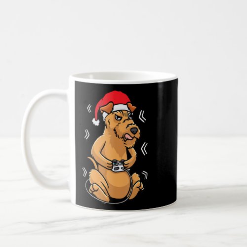 Christmas Irish Terrier Dog Video Game Gamer Gamin Coffee Mug