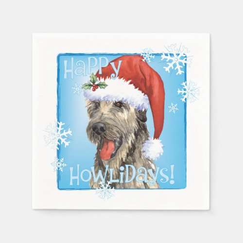 Christmas Irish Wolfhound Napkins