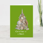 Christmas is a Beach Card<br><div class="desc">the sea shell  Christmas card was designed by Julia Morrill</div>