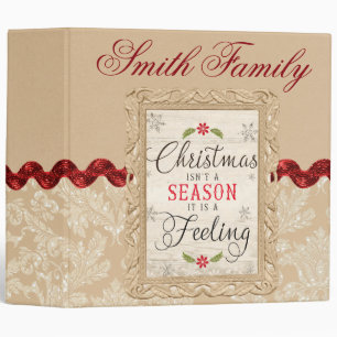 Christmas Is A Feeling Scrapbook Binder