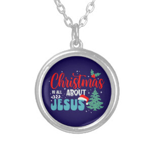 Christmas Is All About Jesus-43687 Silver Plated Necklace