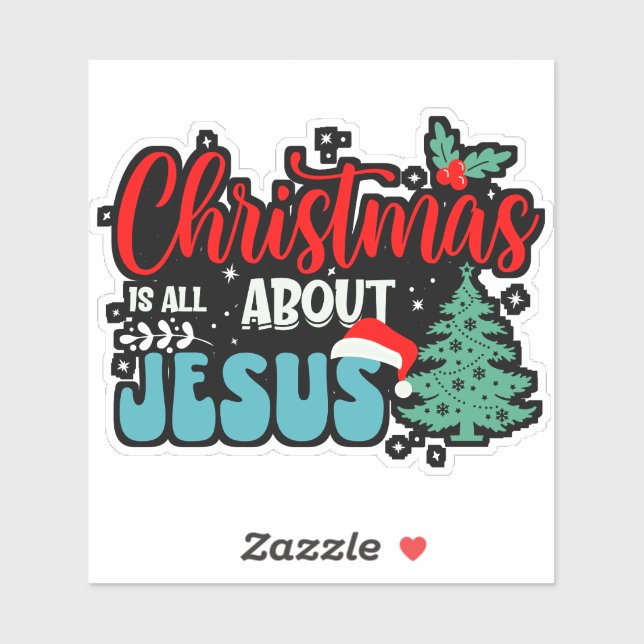 Christmas Is All About Jesus-43687 Sticker (Sheet)
