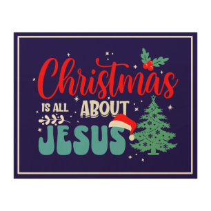 Christmas Is All About Jesus-43687 Wood Wall Art