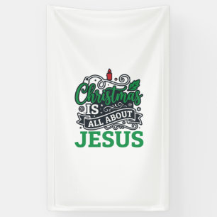Christmas Is All About Jesus Design Banner