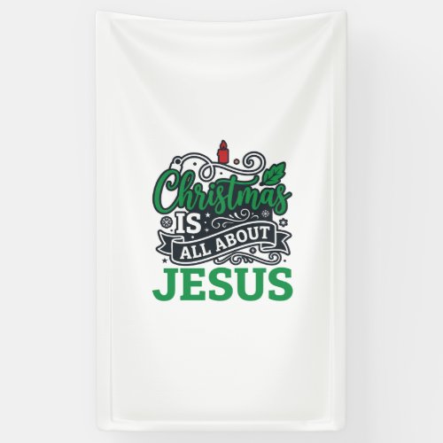 Christmas Is All About Jesus Design Banner
